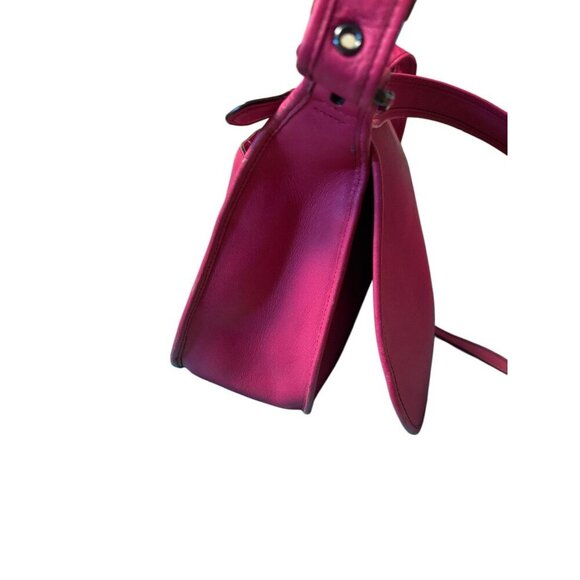 COACH Raspberry Pink Glove-tanned Leather Saddle Bag, Limited Edition Crossbody - Picture 5 of 10